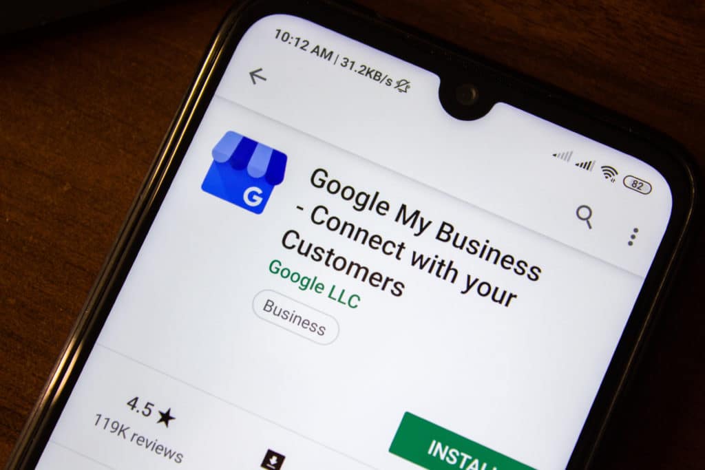 Google My Business app install