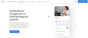 google business profile screenshot in spanish