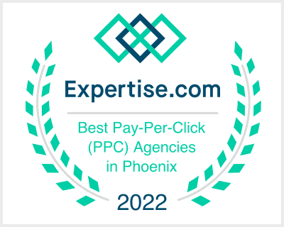 expertise best pay per click agency in phoenix badge
