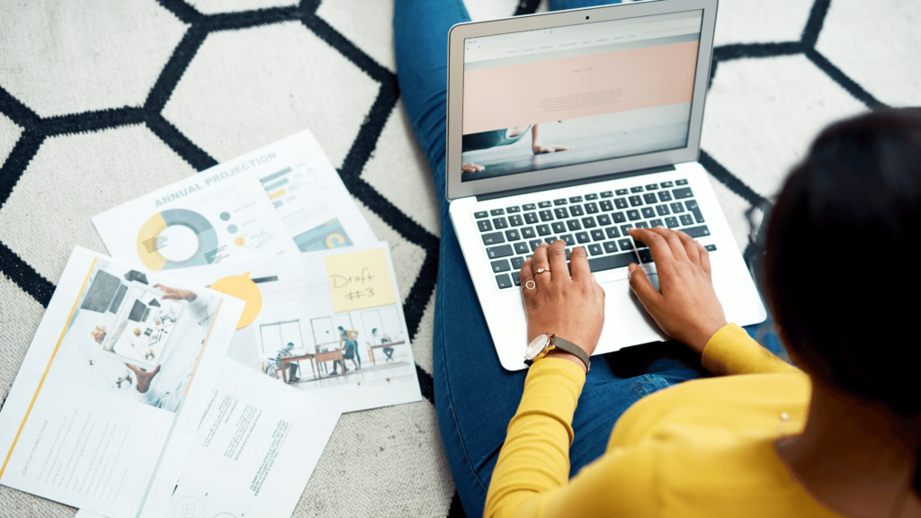 woman on laptop looking ad google ad updates